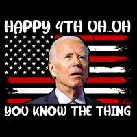 Happy Uh You Know The Thing Funny Joe Biden 4th Of July Cooling Performance Long Sleeve Crew