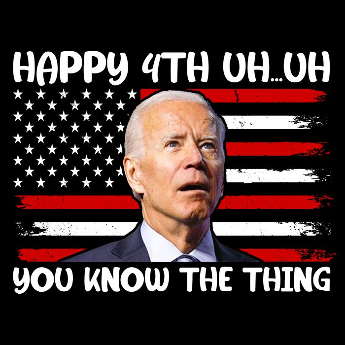Happy Uh You Know The Thing Funny Joe Biden 4th Of July Cooling Performance Long Sleeve Crew