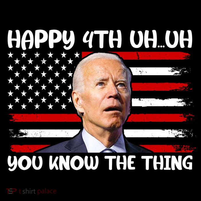 Happy Uh You Know The Thing Funny Joe Biden 4th Of July Youth Performance Sprint T-Shirt