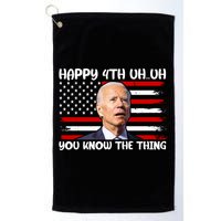 Happy Uh You Know The Thing Funny Joe Biden 4th Of July Golf Towel