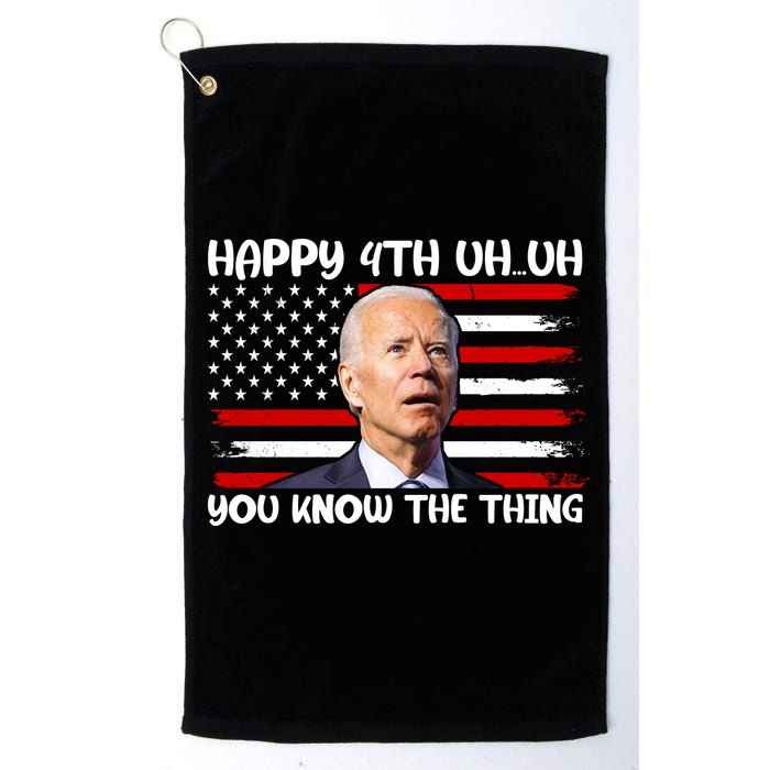 Happy Uh You Know The Thing Funny Joe Biden 4th Of July Golf Towel