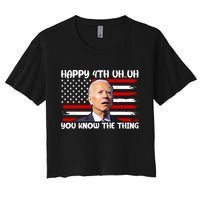 Happy Uh You Know The Thing Funny Joe Biden 4th Of July Crop Top
