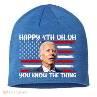 Happy Uh You Know The Thing Funny Joe Biden 4th Of July Sustainable Beanie