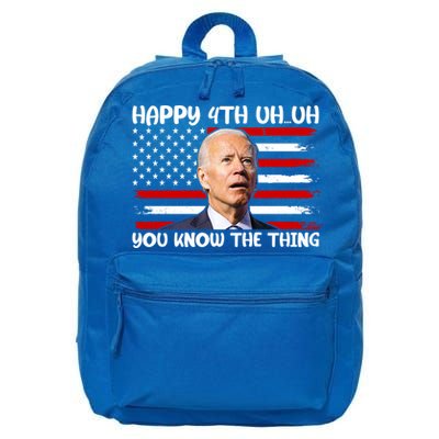 Happy Uh You Know The Thing Funny Joe Biden 4th Of July 16 in Basic Backpack