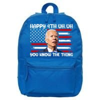 Happy Uh You Know The Thing Funny Joe Biden 4th Of July 16 in Basic Backpack