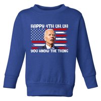 Happy Uh You Know The Thing Funny Joe Biden 4th Of July Toddler Sweatshirt