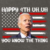 Happy Uh You Know The Thing Funny Joe Biden 4th Of July Cotton Canvas Backpack