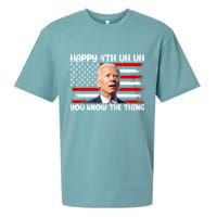 Happy Uh You Know The Thing Funny Joe Biden 4th Of July Sueded Cloud Jersey T-Shirt