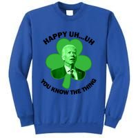 Happy Uh You Know The Thing Joe Biden Clover St Patricks Day Gift Sweatshirt