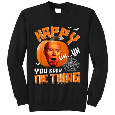Happy Uh You Know The Thing Funny Biden Confused Halloween Sweatshirt