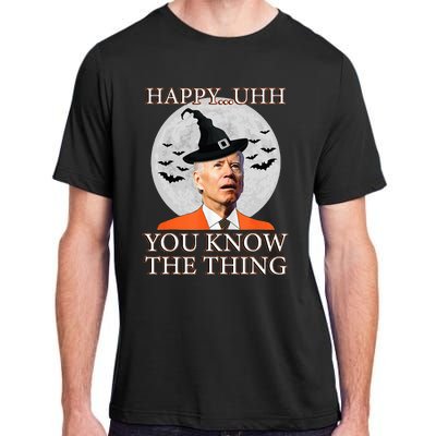 Happy Uhh You Know The Thing Funny Joe Biden Dazed Halloween Adult ChromaSoft Performance T-Shirt