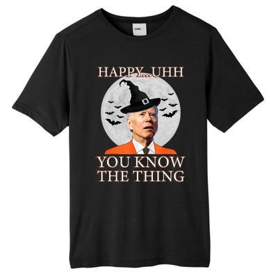 Happy Uhh You Know The Thing Funny Joe Biden Dazed Halloween Tall Fusion ChromaSoft Performance T-Shirt