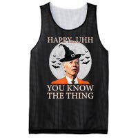 Happy Uhh You Know The Thing Funny Joe Biden Dazed Halloween Mesh Reversible Basketball Jersey Tank