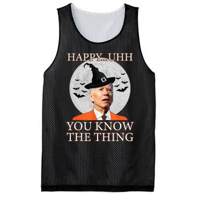 Happy Uhh You Know The Thing Funny Joe Biden Dazed Halloween Mesh Reversible Basketball Jersey Tank