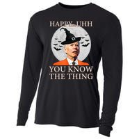 Happy Uhh You Know The Thing Funny Joe Biden Dazed Halloween Cooling Performance Long Sleeve Crew