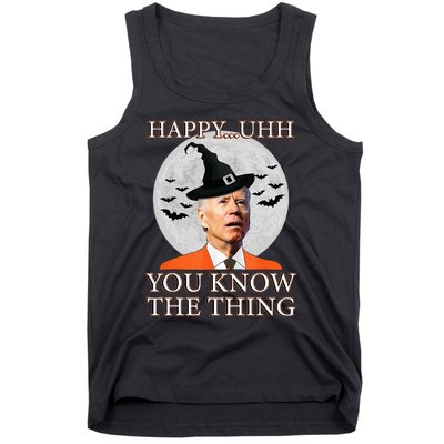 Happy Uhh You Know The Thing Funny Joe Biden Dazed Halloween Tank Top