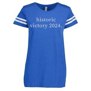 Historic Victory 2024 Trump Won Election Day Enza Ladies Jersey Football T-Shirt