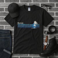Hawaiian Vintage 80s Palm Trees Sunset Tall T-Shirt
