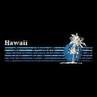 Hawaiian Vintage 80s Palm Trees Sunset Flatbill Hat