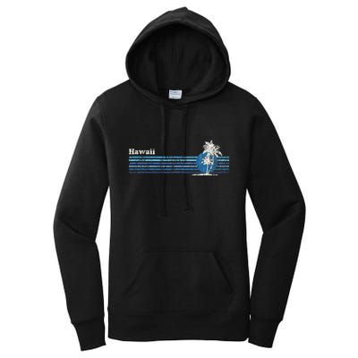 Hawaiian Vintage 80s Palm Trees Sunset Women's Pullover Hoodie