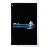 Hawaiian Vintage 80s Palm Trees Sunset Golf Towel