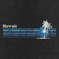 Hawaiian Vintage 80s Palm Trees Sunset Golf Towel