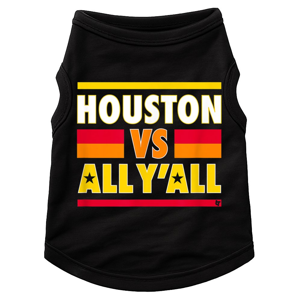 Houston Vs. All Y'all Houston Baseball Doggie Tank