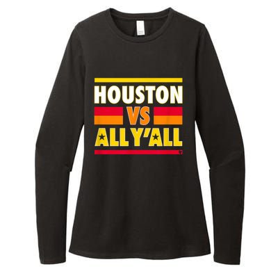 Houston Vs. All Y'all Houston Baseball Womens CVC Long Sleeve Shirt