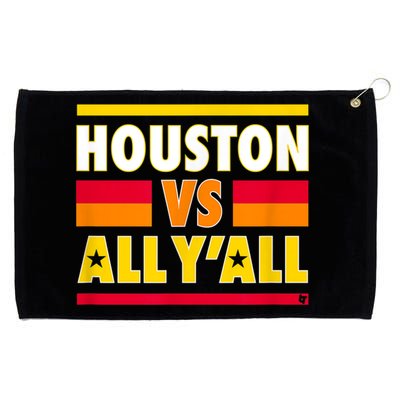 Houston Vs. All Y'all Houston Baseball Grommeted Golf Towel