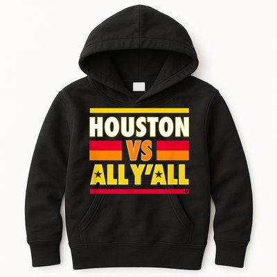 Houston Vs. All Y'all Houston Baseball Kids Hoodie