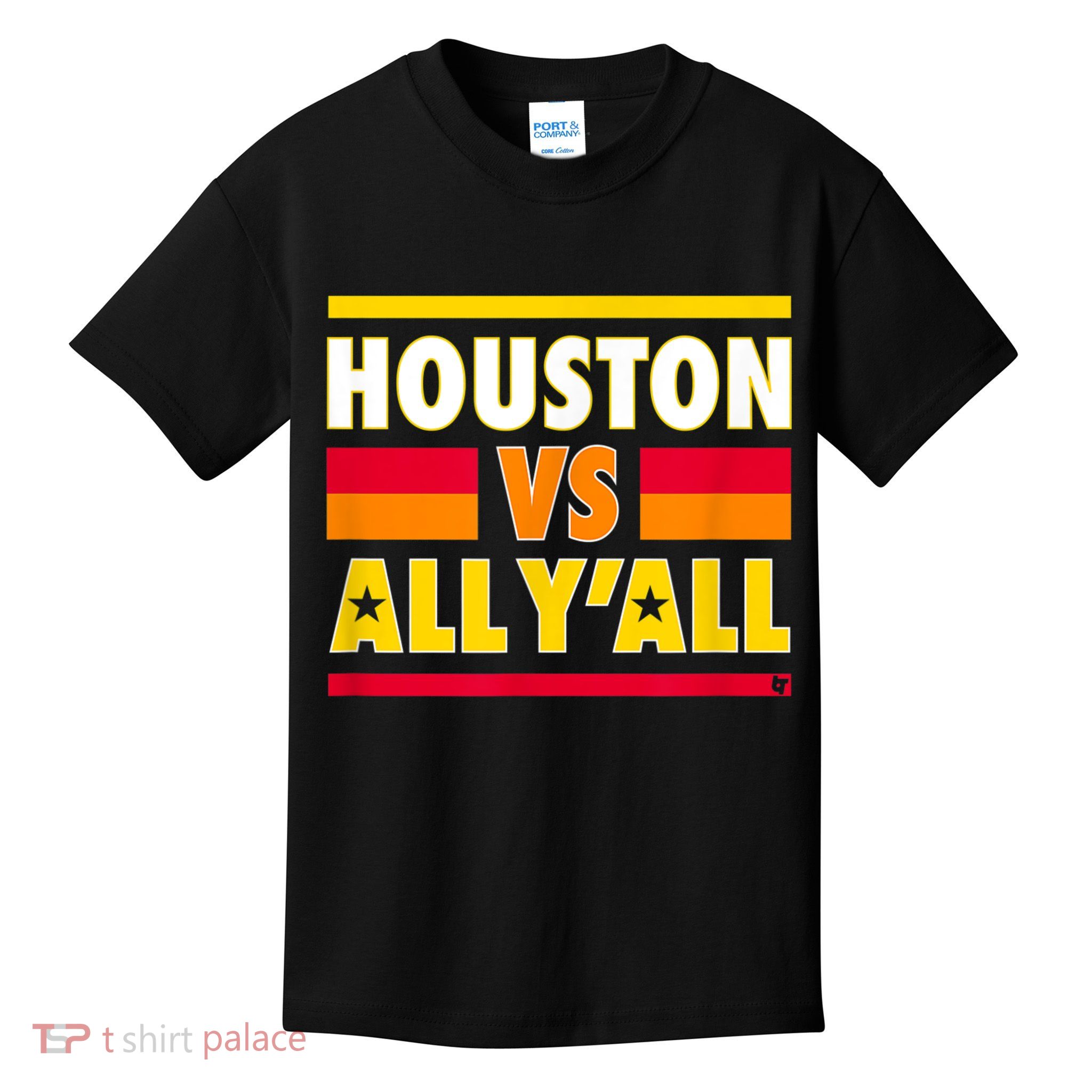 Houston Vs. All Y'all Houston Baseball Kids T-Shirt