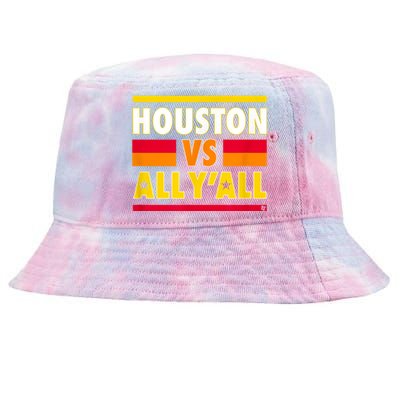 Houston Vs. All Y'all Houston Baseball Tie-Dyed Bucket Hat