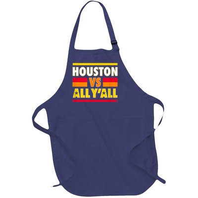 Houston Vs. All Y'all Houston Baseball Full-Length Apron With Pockets