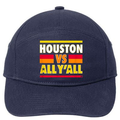 Houston Vs. All Y'all Houston Baseball 7-Panel Snapback Hat