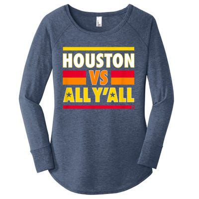 Houston Vs. All Y'all Houston Baseball Women's Perfect Tri Tunic Long Sleeve Shirt