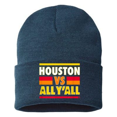 Houston Vs. All Y'all Houston Baseball Sustainable Knit Beanie