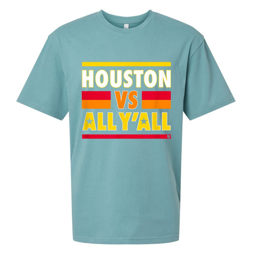 Houston Vs. All Y'all Houston Baseball Sueded Cloud Jersey T-Shirt