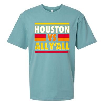 Houston Vs. All Y'all Houston Baseball Sueded Cloud Jersey T-Shirt