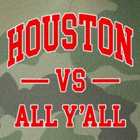 Houston Vs All YAll Throwback Design Classic Legacy Tie Dye Trucker Hat