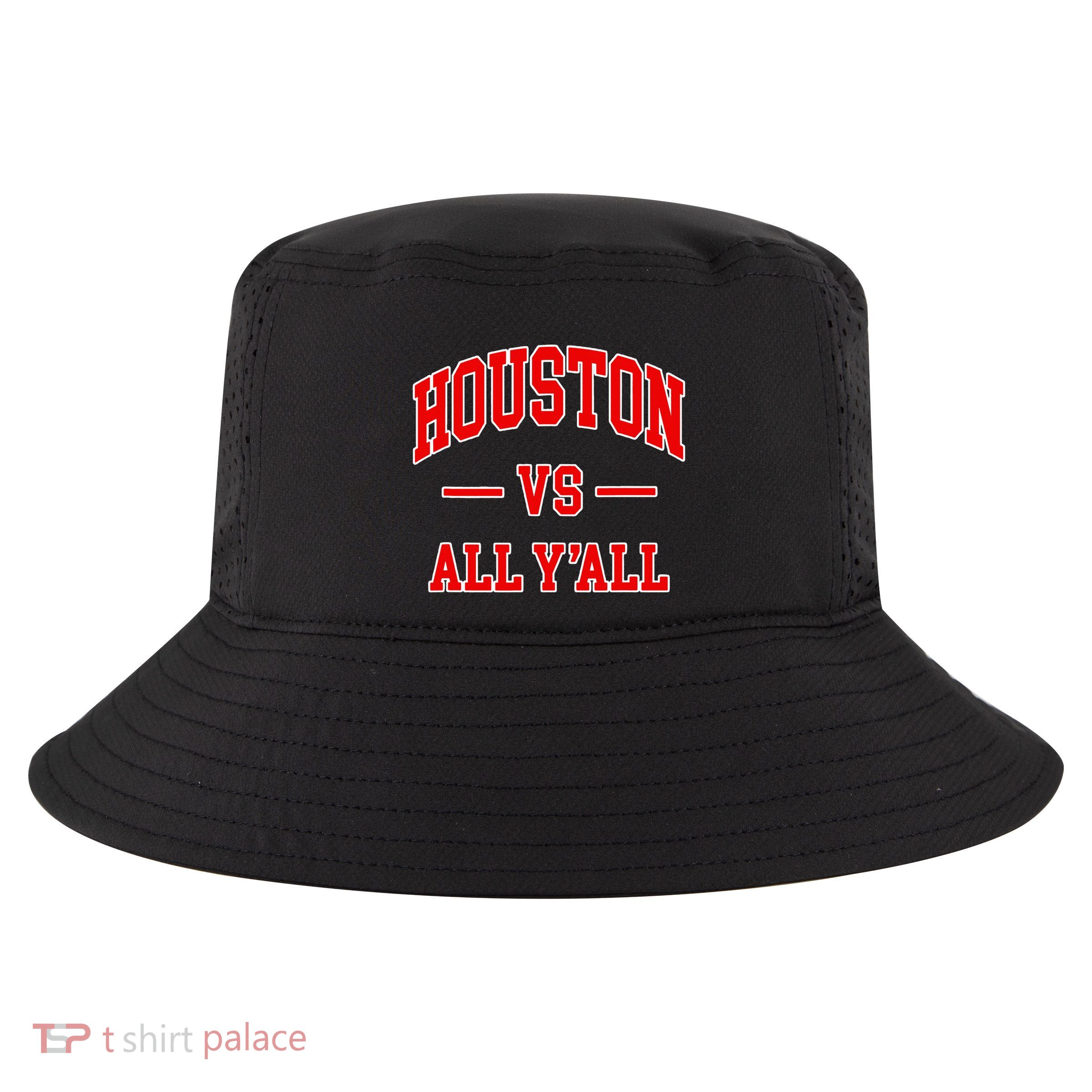Houston Vs All YAll Throwback Design Classic Cool Comfort Performance Bucket Hat