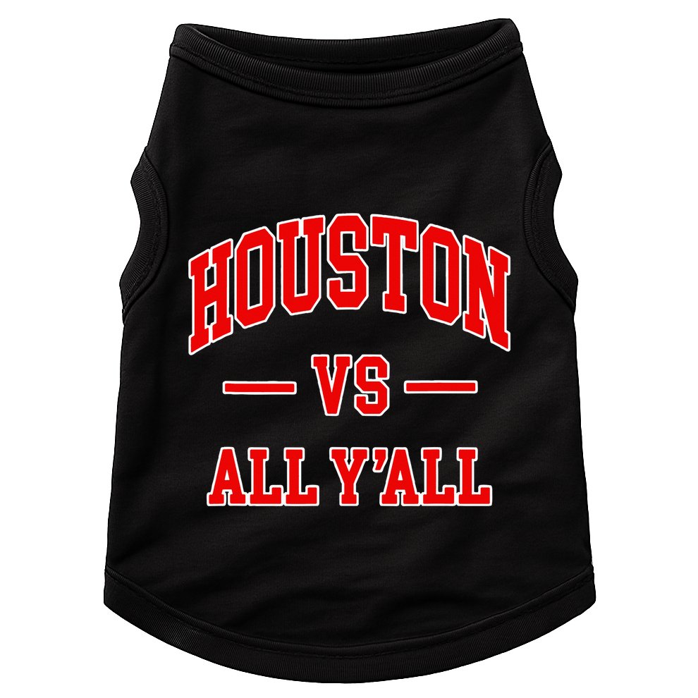 Houston Vs All YAll Throwback Design Classic Doggie Tank