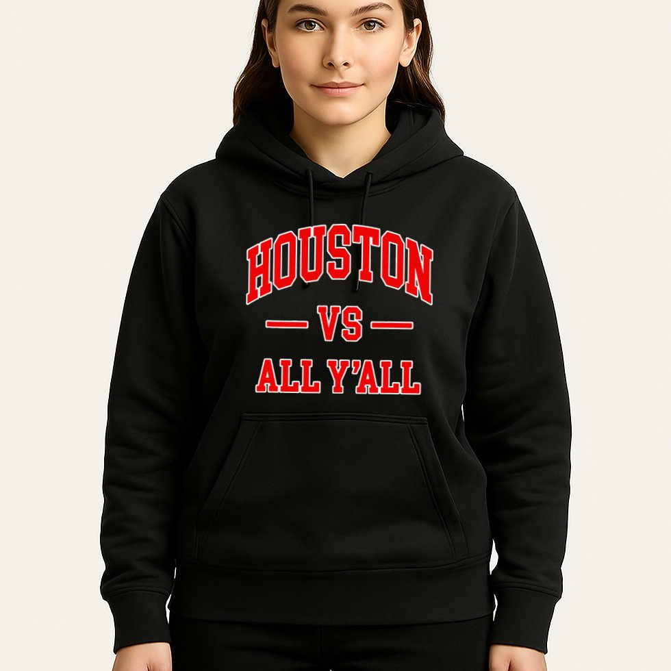 Houston Vs All YAll Throwback Design Classic Hoodie