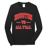 Houston Vs All YAll Throwback Design Classic Long Sleeve Shirt