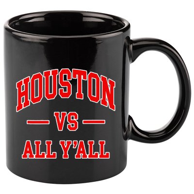 Houston Vs All YAll Throwback Design Classic 11oz C Handle Ceramic Mug