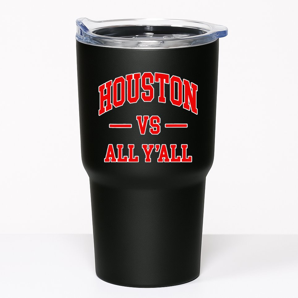 Houston Vs All YAll Throwback Design Classic Tumbler