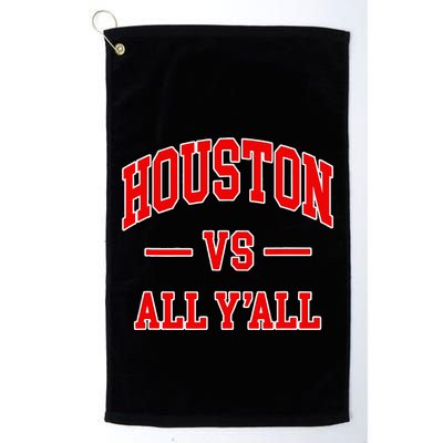 Houston Vs All YAll Throwback Design Classic Golf Towel