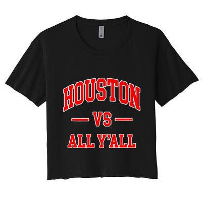 Houston Vs All YAll Throwback Design Classic Crop Top