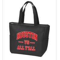Houston Vs All YAll Throwback Design Classic Zip Tote Bag