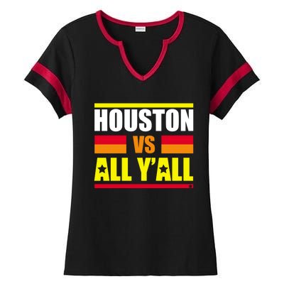 Houston Vs All Y'all Ladies Halftime Notch Neck Tee