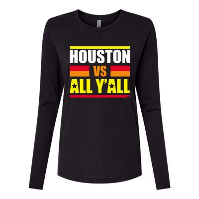 Houston Vs All Y'all Womens Cotton Relaxed Long Sleeve T-Shirt